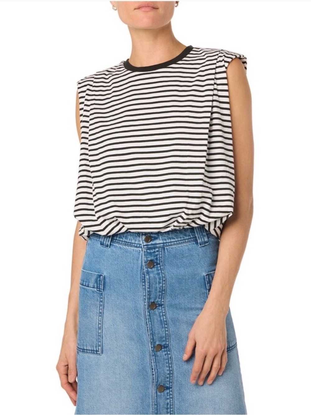 Joe’s Jeans The Arden Sleeveless Striped Muscle Tank